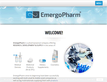 Tablet Screenshot of emergopharm.com